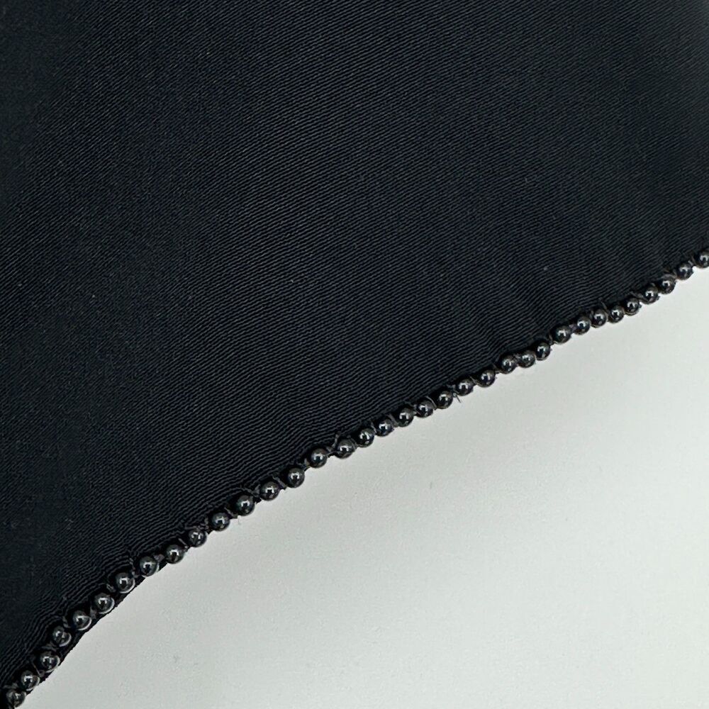 Vintage Cocktail Dress Nipon Boutique Womens Size 14 Black LBD Beaded Timeless - Picture 10 of 10